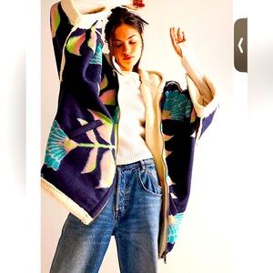 Free People Multicolor Patterned Jacket